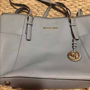 Michael Kors Jet Set Large Crossgrain Leather Tote